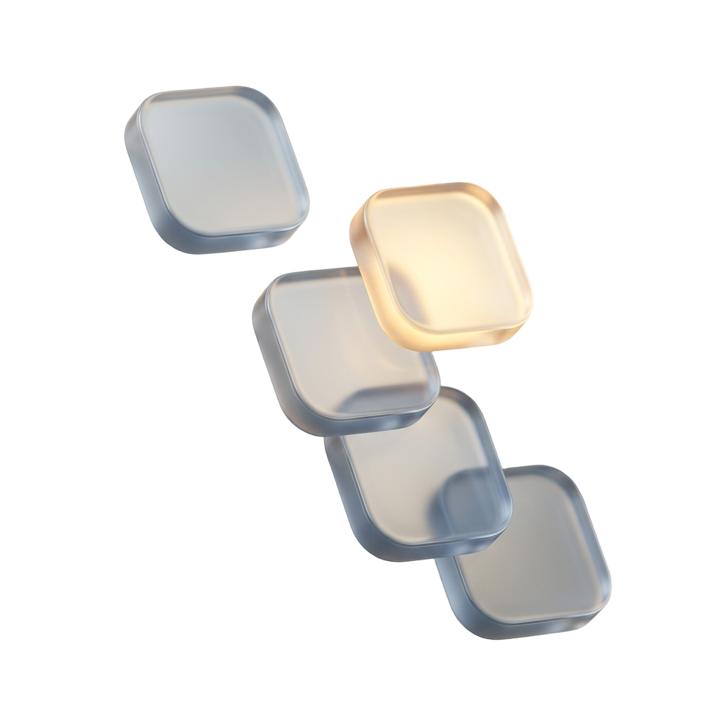 Glass emblem for Apps.