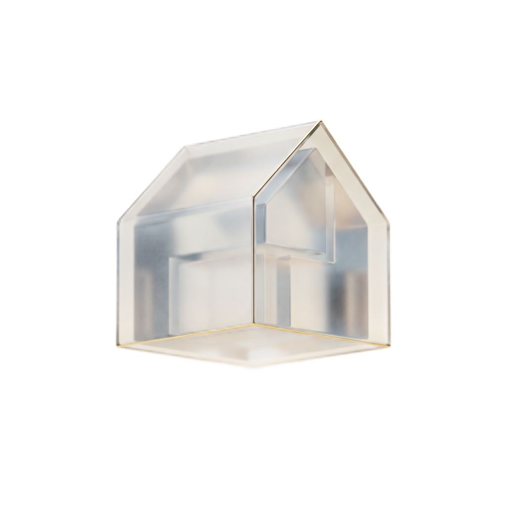 Glass emblem for Homes.
