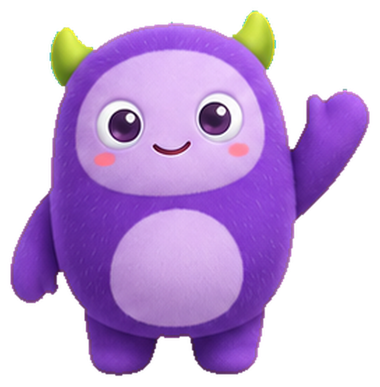 Mimi, the LensWords mascot, waving hello
